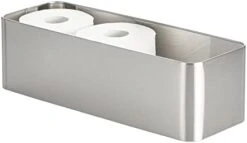 MDesign Deep Steel Floor Stand Toilet Paper Organizer, 4-Roll Tissue Storage Holder Container Bin For Bathroom, Fits Under Sink, Vanity, Shelf, In Cabinet, Or Corner, Mirri Collection - Matte Black 18 MDesign Deep Steel Floor Stand Toilet Paper Organizer, 4-Roll Tissue Storage Holder Container Bin For Bathroom, Fits Under Sink, Vanity, Shelf, In Cabinet, Or Corner, Mirri Collection - Matte Black -Songmics Furniture Shop 31SAb3vCoWL. AC