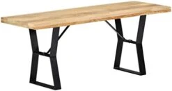 VidaXL Bench Modern Home Kitchen Dining Room Furniture Wooden Dining Dinner Hallway Entryway Bench Seating Chair Solid Reclaimed Wood 63" -Songmics Furniture Shop 31SH10PkEiL. AC