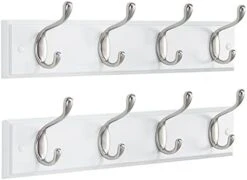 AMADA HOMEFURNISHING Coat Rack Wall Mount 2 Pack, Coat Hooks Wall Hooks Coat Hangers For Wall, Hat Racks Hooks For Hanging Coats Wall Mounted, White -Songmics Furniture Shop 31SJ7Vdr3GS. AC