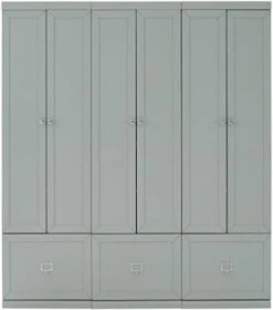 Crosley Furniture Harper 3-Piece Entryway Set With 3 Pantry Closets, Gray