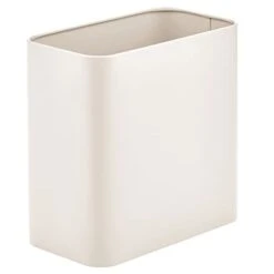 MDesign Small Rectangular Steel Trash Can, Narrow Wastebasket, Slim Garbage Container Bin, 2.4 Gallon For Bathroom, Bedroom, Kitchen, Home Office, Dorm, Recycling Waste Basket - Marble Print, Pack Of 1 22 MDesign Small Rectangular Steel Trash Can, Narrow Wastebasket, Slim Garbage Container Bin, 2.4 Gallon For Bathroom, Bedroom, Kitchen, Home Office, Dorm, Recycling Waste Basket - Marble Print, Pack Of 1 -Songmics Furniture Shop 31SU 9u9odL 1