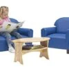 Brand New World Furniture FPVB100 Brand New World Preschool Premium Vinyl Upholstery Sofa, Blue