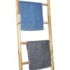 Owlgift Blanket Ladder Wooden Decorative, Rustic Blanket Ladder, Farmhouse Towels Holder Rack, Wall Leaning Ladders, Ladder Shelf Stand