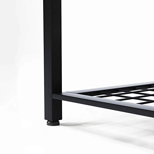 SogesPower Kitchen Baker's Rack 4-Tier Microwave Oven Stand Storage Shelf, 5 Hooks Outdoor Organizer Coffee Workstation Black 6 SogesPower Kitchen Baker's Rack 4-Tier Microwave Oven Stand Storage Shelf, 5 Hooks Outdoor Organizer Coffee Workstation Black - Image 6