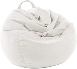 LPMOERA Stuffed Animal Storage Bean Bag Chair Cover (No Filler) For Kids And Adults.Pets Dogs/Cats Lazy Beds.Soft Premium Corduroy Stuffable Bean Bag For Organizing Children Plush Toys Or Memory Foam -Songmics Furniture Shop 31T4OM5PIzL. AC