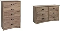 Prepac Sonoma 6 Drawer Double Dresser For Bedroom, Espresso & Fremont Nightstand, Tall 3-Drawer, Espresso -Songmics Furniture Shop 31TAzfz 3tL. AC