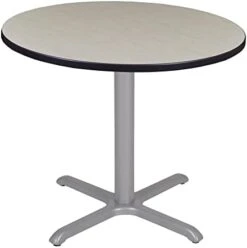 Regency Via Round X-Base Table, 36", Grey/Grey -Songmics Furniture Shop 31TFLhgQRKL. AC