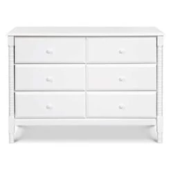 DaVinci Jenny Lind Spindle 6-Drawer Dresser In White