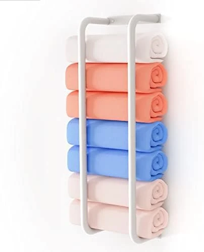 YYP Towel Racks For Bathroom, Towel Rack Wall Mounted, Stainless Steel Towel Holder For Bathroom Wall, Easy To Install Bathroom Towel Storage, Black 7 YYP Towel Racks For Bathroom, Towel Rack Wall Mounted, Stainless Steel Towel Holder For Bathroom Wall, Easy To Install Bathroom Towel Storage, Black - Image 7