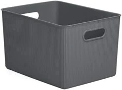 Tatay Storage Box Baobab, 22L Capacity, Polypropylene, BPA Free, Mist Blue Measures 29.4 X 38.5 X 23 Cm -Songmics Furniture Shop 31Thpgjq SL. AC