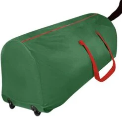 Rolling Tree Storage Bag - Storage For 9-Foot Artificial Christmas Holiday Tree. Zippered Bag, Carry Handles And Wheels For Easy Transport. Protects Against Dust, Insects, And Moisture. (GREEN) 11 Rolling Tree Storage Bag - Storage For 9-Foot Artificial Christmas Holiday Tree. Zippered Bag, Carry Handles And Wheels For Easy Transport. Protects Against Dust, Insects, And Moisture. (GREEN) -Songmics Furniture Shop 31U402yv97L. AC