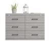 Galano Hamsper 6 Drawer Dresser - Tall Bedroom Storage - Hallway - Chest Organizer And Closet Cabinet Unit - Entryway Or Living Room - Easy Assembly - Dusty Grey Oak