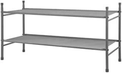 MAX Houser 2-Tier Metal Shoe Rack, Free Standing Shoe Storage Organizer, Wire Grid Shoe Tower For Closet Bedroom, Entryway, Gunmetal -Songmics Furniture Shop 31USkRw9KfS. AC