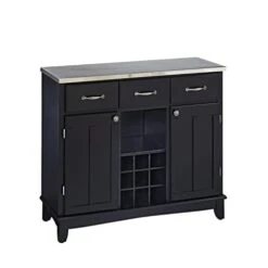 Homestyles Server Sideboards-buffets-credenzas, Black