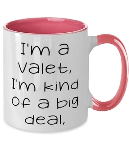 GENERIC Funny Valet Gifts, I'm A Valet. I'm Kind Of A Big Deal, Funny Birthday Two Tone 11oz Mug For Coworkers From Coworkers, Cheap Valet Gifts, Personalized Valet Gifts, Unique Valet Gifts, Engraved Valet 2 GENERIC Funny Valet Gifts, I'm A Valet. I'm Kind Of A Big Deal, Funny Birthday Two Tone 11oz Mug For Coworkers From Coworkers, Cheap Valet Gifts, Personalized Valet Gifts, Unique Valet Gifts, Engraved Valet - Image 2
