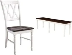 Crosley Furniture Shelby Dining Chairs (Set Of 2), Distressed White -Songmics Furniture Shop 31VMP0R9SOL. AC