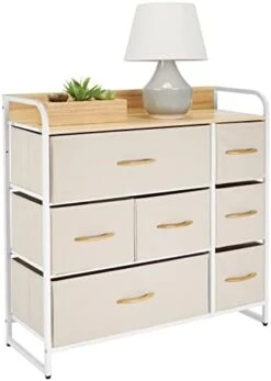MDesign 30.9" High Steel Frame/Wood Top Storage Dresser Furniture Unit With 7 Removable Fabric Drawers - Large Bureau Organizer For Bedroom, Living Room, Closet - Multi-Color/Espresso Brown 17 MDesign 30.9" High Steel Frame/Wood Top Storage Dresser Furniture Unit With 7 Removable Fabric Drawers - Large Bureau Organizer For Bedroom, Living Room, Closet - Multi-Color/Espresso Brown -Songmics Furniture Shop 31VYX6Ino0L. AC