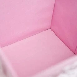 OHS Pack Of 2 Crushed Velvet Storage Boxes Set Home Bathroom Collapsible Foldable Toys Pop Up Folding Cube Box, Blush Pink -Songmics Furniture Shop 31VgXVcgiHL