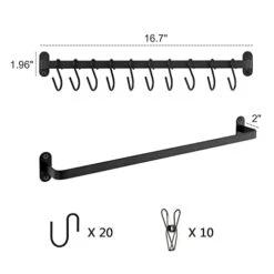 Dahey Hat Rack For Wall Baseball Hat Organizer Hanger Caps Holder With 20 Clips/Hooks For Closet Door Bedroom Entryway Laundry 11 Dahey Hat Rack For Wall Baseball Hat Organizer Hanger Caps Holder With 20 Clips/Hooks For Closet Door Bedroom Entryway Laundry -Songmics Furniture Shop 31Vu1nMu11L