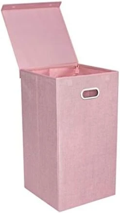 Double Laundry Hamper With Lid | Removable Mesh Bags | Dual Compartment Clothes Hamper | Grey -Songmics Furniture Shop 31VybGdY1tL. AC