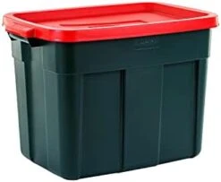 Rubbermaid Roughneck️ Storage Totes, Durable Stackable Storage Containers, Great For Garage Storage, Moving Boxes, And More, 18 Gal - 6 Pack -Songmics Furniture Shop 31WJGYft7KL. AC