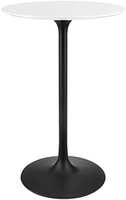 Modway Lippa Dining Table, 28" Artificial Marble Round Top, White 9 Modway Lippa Dining Table, 28" Artificial Marble Round Top, White -Songmics Furniture Shop 31WNVYeCzhL. AC