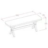 HZADY Maddox Bench, Espresso