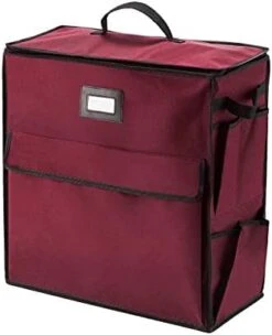 Elf Stor (Green) Gift Bag Organizer-20” Storage Tote With 4 Pockets For Wrap, Tissue Paper, Ribbon, Boxes & Cards-Christmas, Birthday, All Occasion Casion, 1 Count (Pack Of 1) -Songmics Furniture Shop 31XiR42mpL. AC