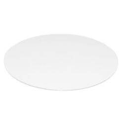 Fab Glass And Mirror 26" Extra White Round Back Painted 3/8" Thick Flat Tempered Low Iron Glass Table Top,