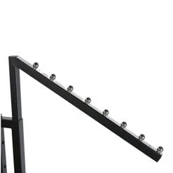 Clothing Rack - Black 2-Way - Straight & Slanted Arms With Black Matte And Chrome Accents - Adjustable From 48" To 72" - Use For Retail, Restaurants, And Home Storage 9 Clothing Rack - Black 2-Way - Straight & Slanted Arms With Black Matte And Chrome Accents - Adjustable From 48" To 72" - Use For Retail, Restaurants, And Home Storage -Songmics Furniture Shop 31Xwbtl6FiL