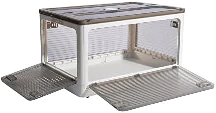 SummerRay Folding Storage Bins With Wheels Stackable Plastic Closet White 18Gal 2pcs 14 SummerRay Folding Storage Bins With Wheels Stackable Plastic Closet White 18Gal 2pcs - Image 14