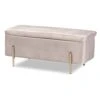 Baxton Studio Rockwell Benches & Banquettes, One Size, Grey/Gold