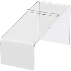 12 Pack Acrylic Shoe Display Stand Clear Premium Lucite Fits Sneakers 4 Inch Wide Slanted 9 Inch Deep Footwear Showcase Riser With Heel Stop For Retail Shops And Clothing Stores By Marketing Holders -Songmics Furniture Shop 31Y89kMF2OL. AC