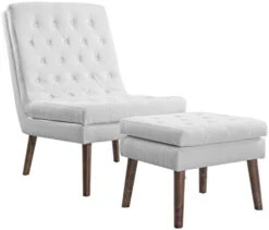 Modway Modify Tufted Modern Lounge Accent Chair And Ottoman Set In Beige -Songmics Furniture Shop 31YDSpYdwwL. AC