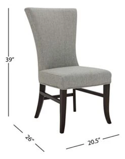 Amazon Brand – Stone & Beam Reinhart Classic Upholstered Dining Chair, 20.5"W, Set Of 2, Light Gray -Songmics Furniture Shop 31YFPsAkVqL
