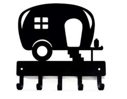 The Metal Peddler Camper Key Rack Holder For Wall - Small 6 Inch Wide - Made In USA; Camper Accessories