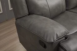 Betsy Furniture Bonded Leather Reclining Sofa Couch Set Living Room Set 8006 (Grey, Glider Chair) -Songmics Furniture Shop 31YhmcsUpnS