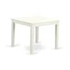 East West Furniture OXGR5-LWH-W 5 Piece Dining Room Furniture Set Includes A Square Kitchen Table And 4 Dining Chairs, 36x36 Inch, Linen White