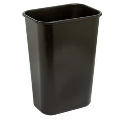 Wastebasket, 10.25 Gallons, 20 1/2in.H X 15 1/2in.W X 11 1/2in.D, Black, WB0196