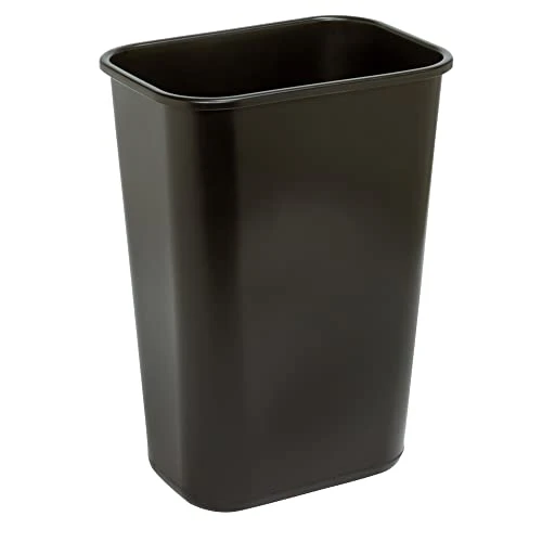 Wastebasket, 10.25 Gallons, 20 1/2in.H X 15 1/2in.W X 11 1/2in.D, Black, WB0196 1 Wastebasket, 10.25 Gallons, 20 1/2in.H X 15 1/2in.W X 11 1/2in.D, Black, WB0196