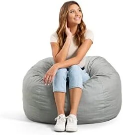 Big Joe Fuf Medium Foam Filled Bean Bag Chair With Removable Cover, Cobalt Lenox, 3ft Big -Songmics Furniture Shop 31ZGyFnZNyL. AC
