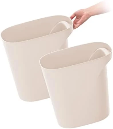 IRIS USA 6 Gallon / 24 Quart Plastic Wastebasket Trash Cans For Home, Office, Bedroom, Bathroom, Made With Recycled Materials, Black, 2-Pack 10 IRIS USA 6 Gallon / 24 Quart Plastic Wastebasket Trash Cans For Home, Office, Bedroom, Bathroom, Made With Recycled Materials, Black, 2-Pack - Image 10