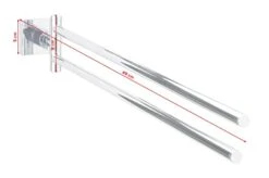 Tesa Hukk Two-Armed Towel Holder, Chrome-Plated Metal Towel Rack, Removable Adhesive Glue Technology -Songmics Furniture Shop 31ZRTGKlyQL