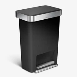 Simplehuman 45 Liter / 12 Gallon Rectangular Kitchen Step Trash Can With Soft-Close Lid, Black Plastic -Songmics Furniture Shop 31ZSSxaSn2L 1