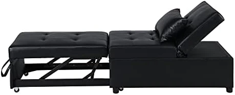 Fold Sofa Bed,Folding Ottoman Sleeper Sofa Bed,Modern Convertible Sleeper Chair Bed Sleeper Couch Bed Single Studio Futon Bed Guest Chaise Lounge Bed With Adjustable Recliner(Linen Fabric Beige) 7 Fold Sofa Bed,Folding Ottoman Sleeper Sofa Bed,Modern Convertible Sleeper Chair Bed Sleeper Couch Bed Single Studio Futon Bed Guest Chaise Lounge Bed With Adjustable Recliner(Linen Fabric Beige) - Image 7