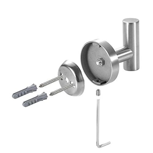 YGIVO 2 Pack Towel Hooks, Brushed Nickel SUS304 Stainless Steel Coat Robe Clothes Hook Modern Wall Hook Holder For Bathroom Kitchen Garage Hotel Wall Mounted (Brushed Nickel) 5 YGIVO 2 Pack Towel Hooks, Brushed Nickel SUS304 Stainless Steel Coat Robe Clothes Hook Modern Wall Hook Holder For Bathroom Kitchen Garage Hotel Wall Mounted (Brushed Nickel) - Image 5