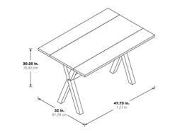 OSP Home Furnishings Flip-Top Expanding Desk To Dining Table, Charcoal Finish -Songmics Furniture Shop 31ZqiN5u5aL