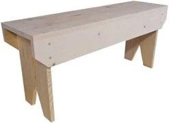 Sawdust City 4 Foot Wood Bench (Old Cottage White) -Songmics Furniture Shop 31Zr7U3yOxL. AC