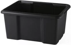 Sundis 30L Box-Stackable And Nestable-High Resistance, Black -Songmics Furniture Shop 31a1Zs1sML. AC