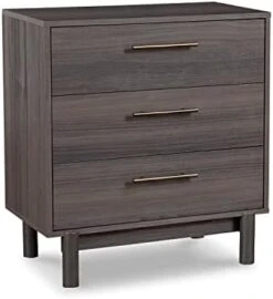 Signature Design By Ashley Brymont Mid-Century Modern 4 Drawer Chest Of Drawers, Dark Gray -Songmics Furniture Shop 31a1bFNevaL. AC